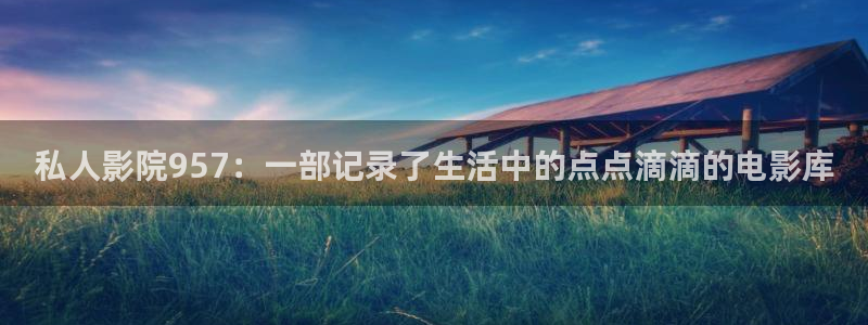 飘花电影院第1：私人影院957：一部记录了生活中的点点滴滴的电影库